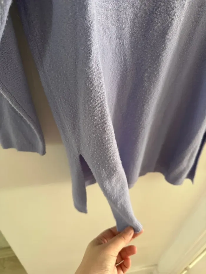 Pull col roulé violet - photo numéro 4