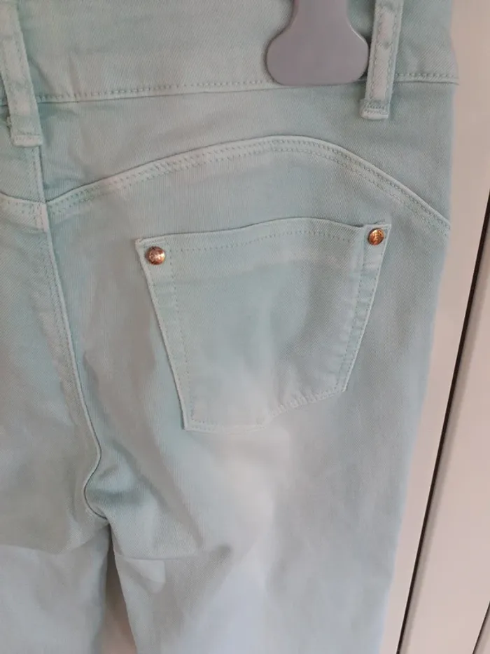 Pantalon Jeans vert - photo numéro 6