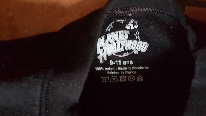 Sweat polaire garçon 9-11 ans noir Planet Hollywood - photo numéro 2