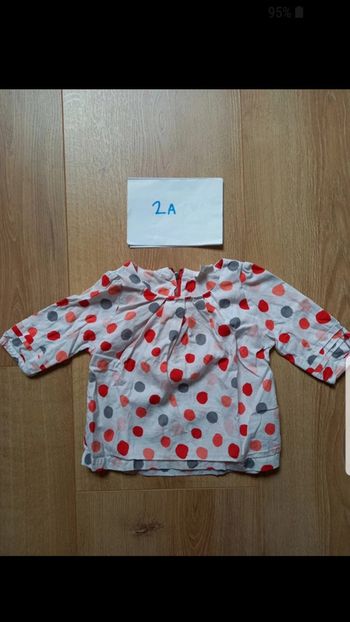 Blouse manches longues vertbaudet  2 ans