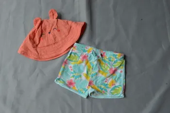 Ensemble Short & Chapeau Okaïdi Bébé Fille 12-18M Été