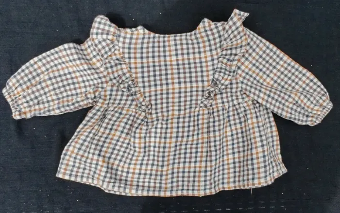 Robe bébé Fille à carreaux Tape à l'œil taille 59 cm - photo numéro 2