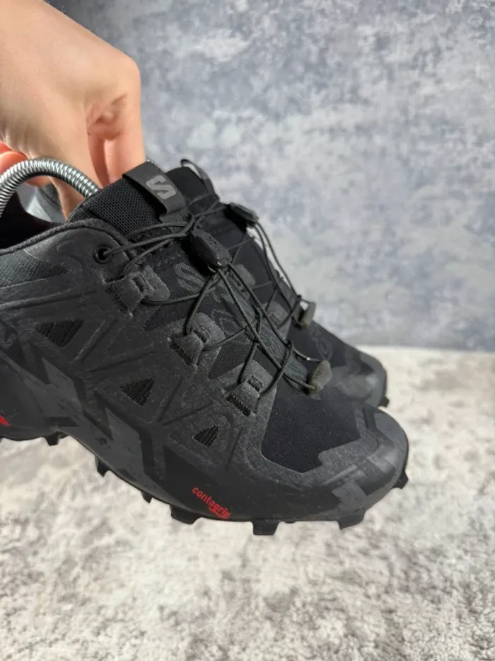 Salomon SpeedCross 6 - Trekking Shoes - Triple Black - photo numéro 14