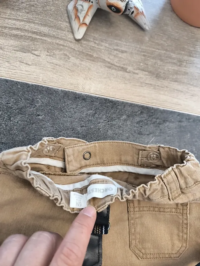Pantalon Chino etsa paire de bretelles garçon 6 mois Orchestra - photo numéro 8