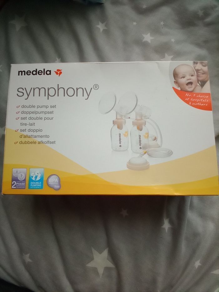 Symphony medela double pump set