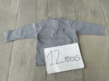 Lot n°277 T-shirt-sous pulls manches longues Obaïbi 12 mois