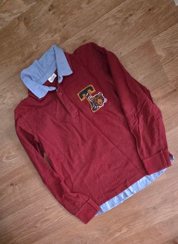 T shirt manches longues effet haut et chemise taille 10 ans TAO TBE
