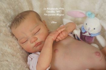 Elline poupée bébé Reborn authentique