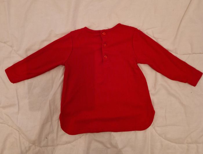 Tunique petit Chat rouge et bleu, Taille 18 mois , Neuve jamais portée - photo numéro 2