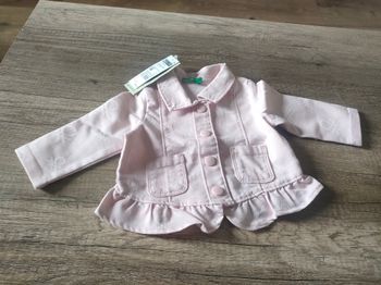 Veste jean rose bébé