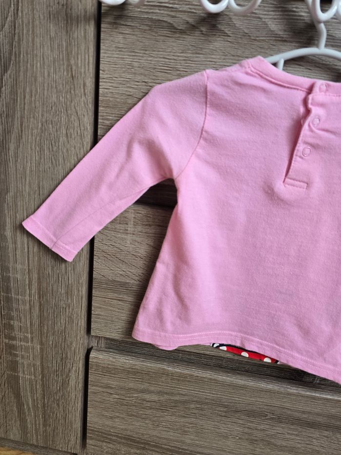 Vêtement Bébé Fille - T-shirt ML Minnie rose - Disney - 6 mois - photo numéro 7