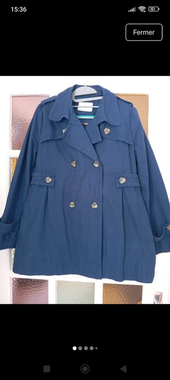 Trench  bleu marine VER T M