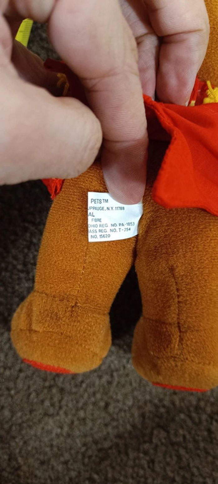 Peluche ours trompette chapeau plume - photo numéro 5