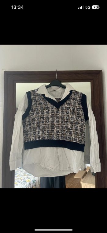Pull chemise femme