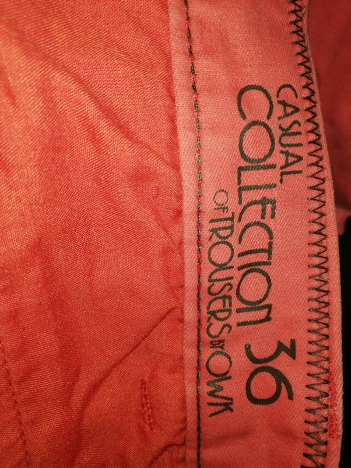Pantalon homme 36 corail - photo numéro 3