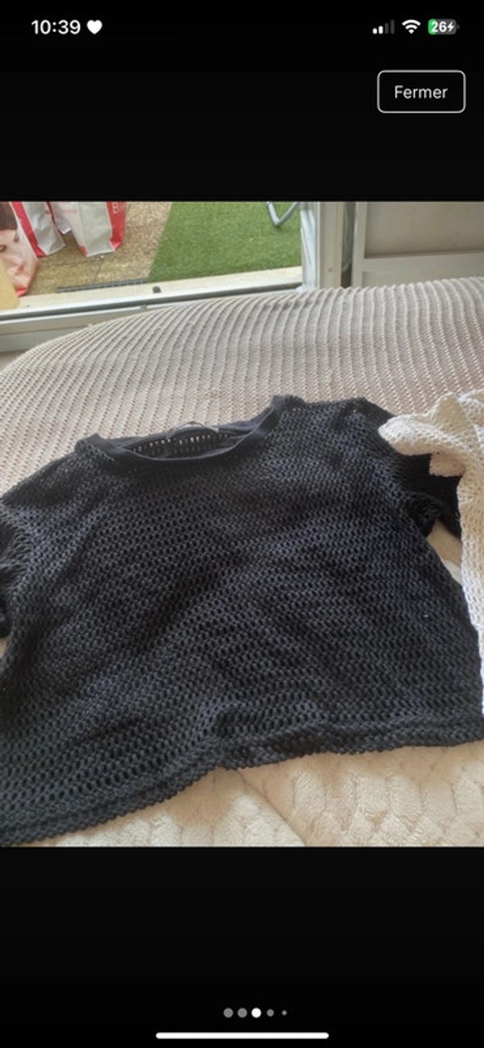 Lot de deux top Bershka, taille 34 - photo numéro 3