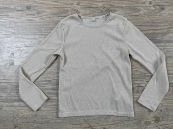 Haut fin Zeeman 122-128cm 7-8ans TBE doré