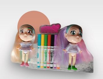 Poupées Colour'n'style Rainbow Twins