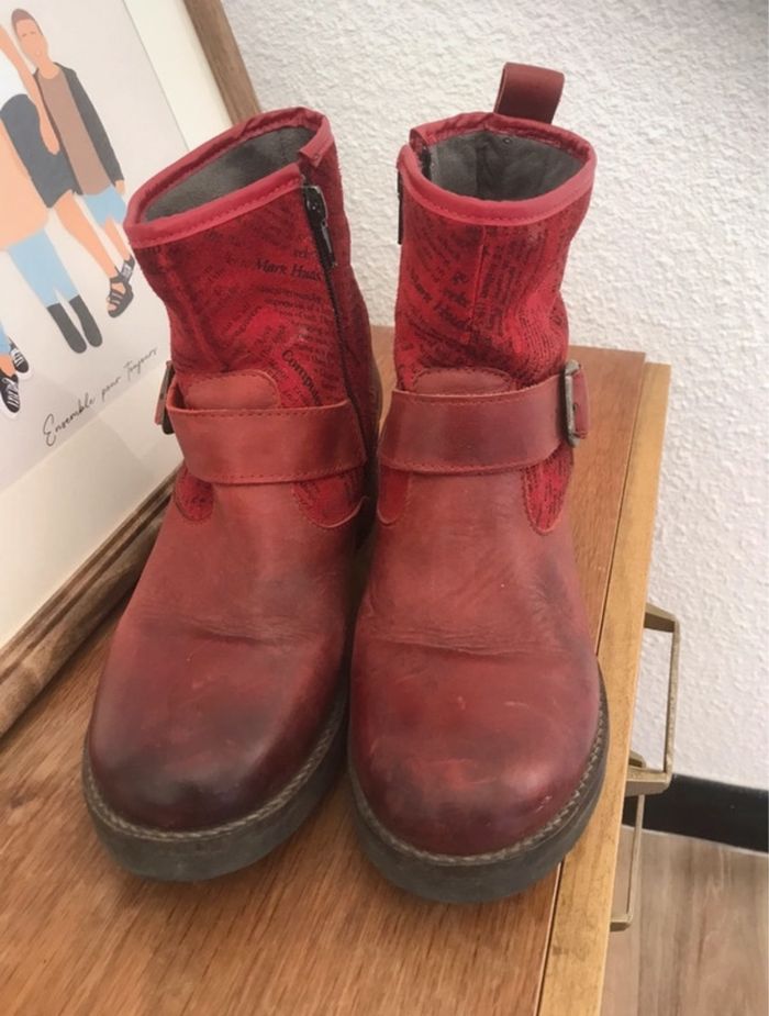 Bottine rouge - photo numéro 2