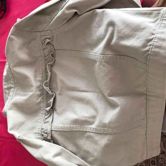 Blouson en jean beige fille 8 ans - photo numéro 3