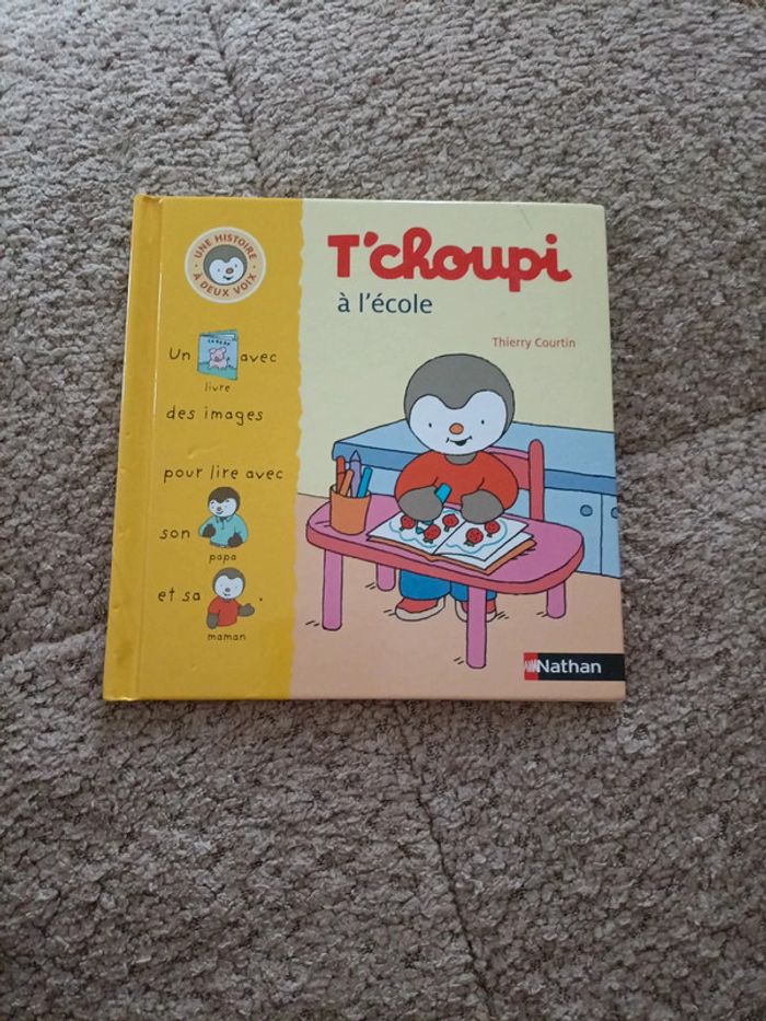 Livre T'choupi à l'école