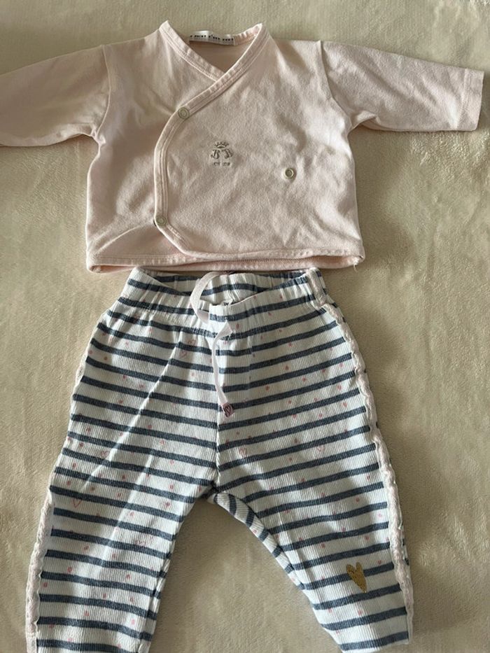 Lot de 2 pièces t-shirt manches longues + legging - photo numéro 5
