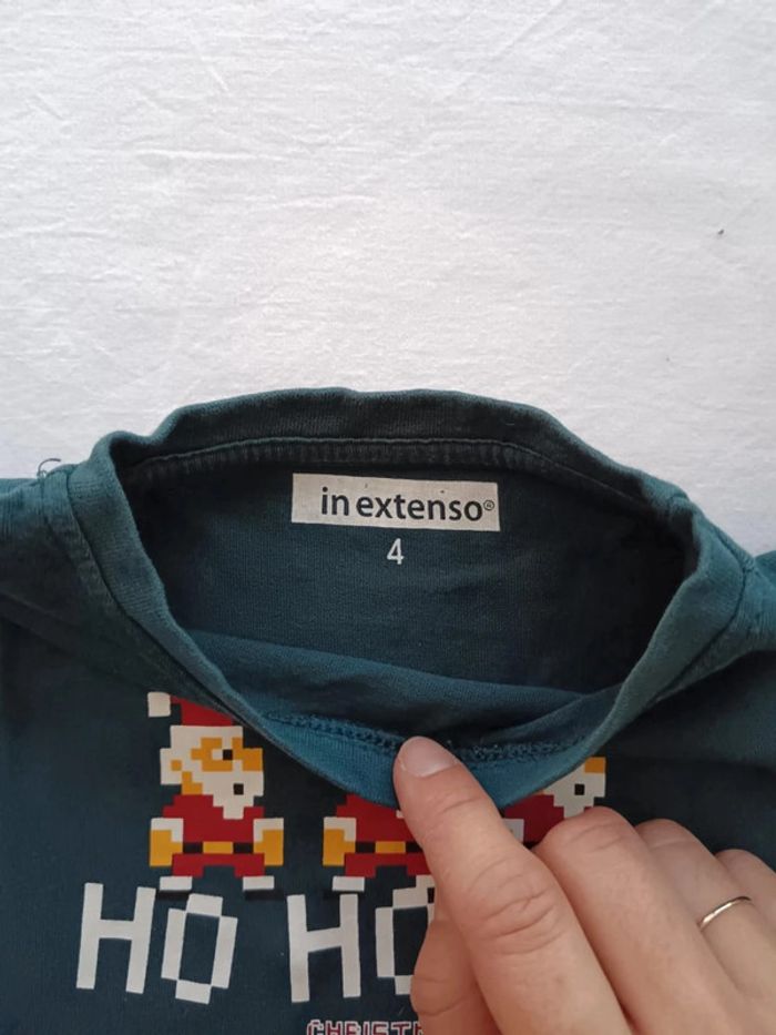 T-shirt ML In extenso 4 ans Noël - photo numéro 3