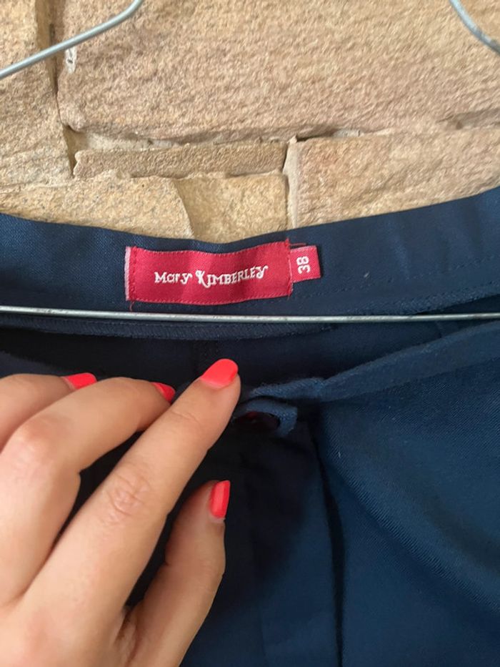 Pantalon taille 38 bleu marine - photo numéro 3