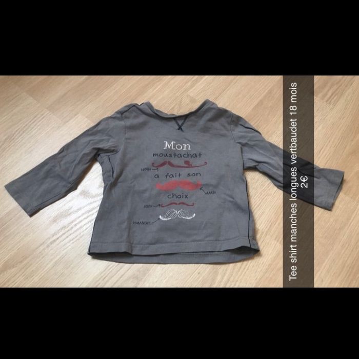 Tee shirt manche longue vertbaudet