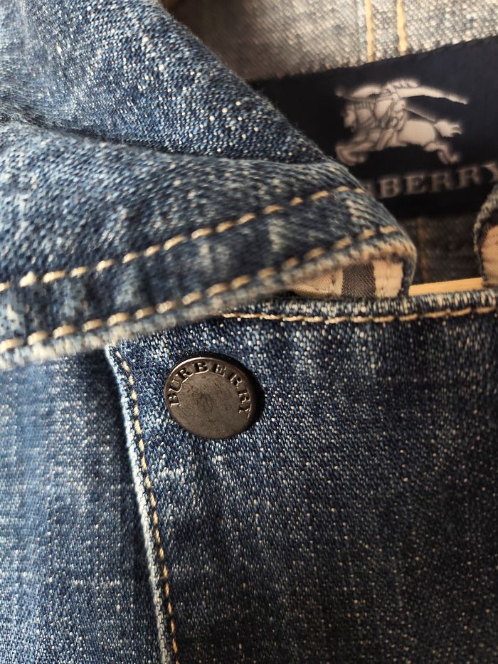Veste en Jean Femme Burberry London - Bleu Marine - Taille 40 (UK 12) - photo numéro 3