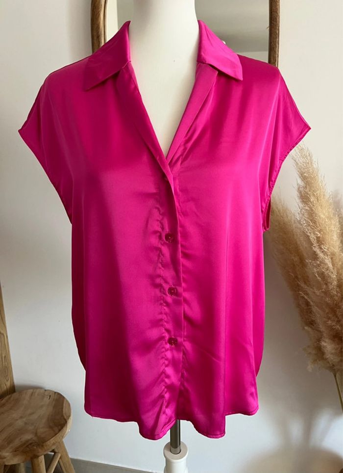 Ensemble jupe et chemisier fuschia Impérial - photo numéro 5