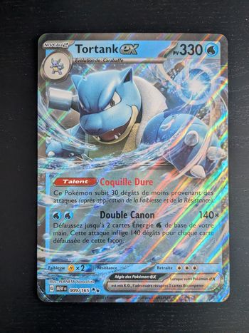 Pokémon carte Tortank 151 EV3.5 jumbo geante