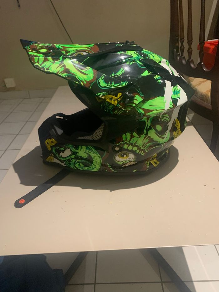 Casque enfants moto de cross - photo numéro 2