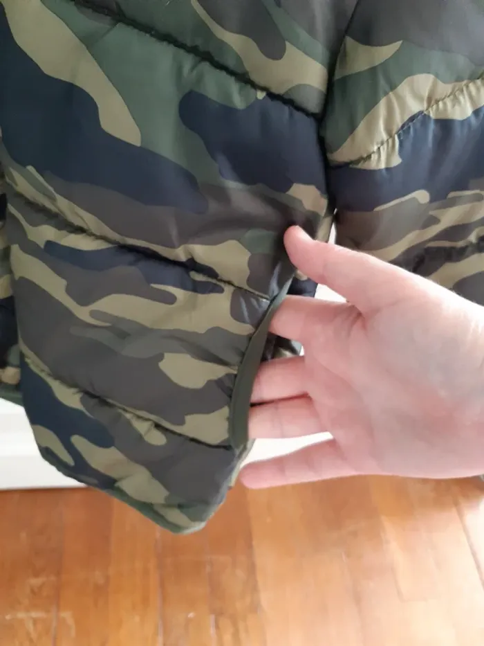 Blouson / manteau , 4.5ans 110cm tex neuf garçon militaire - photo numéro 3