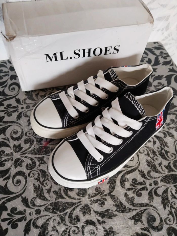 Baskets sneakers en toile enfant mixte pointure 29