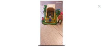 Abri avec un veau playmobil 5124