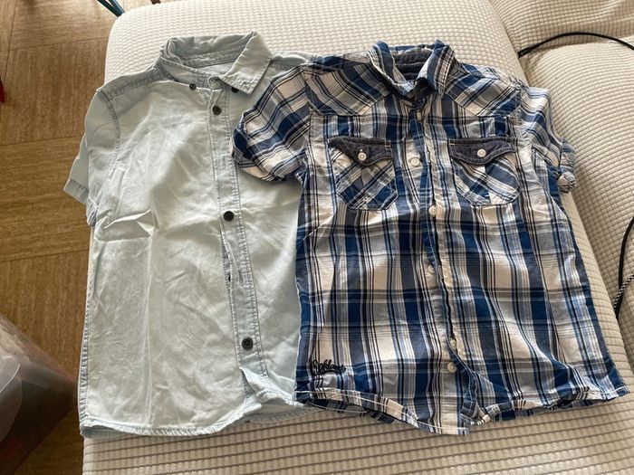 Lot de deux chemises manches courte 6 ans