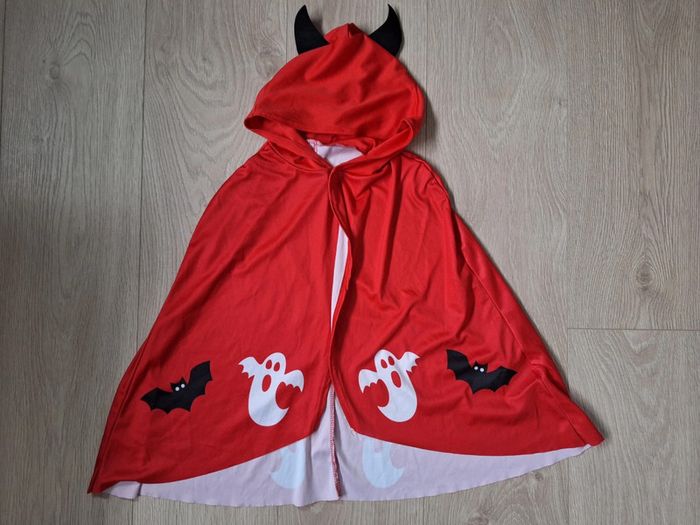 Cape de diable rouge enfant