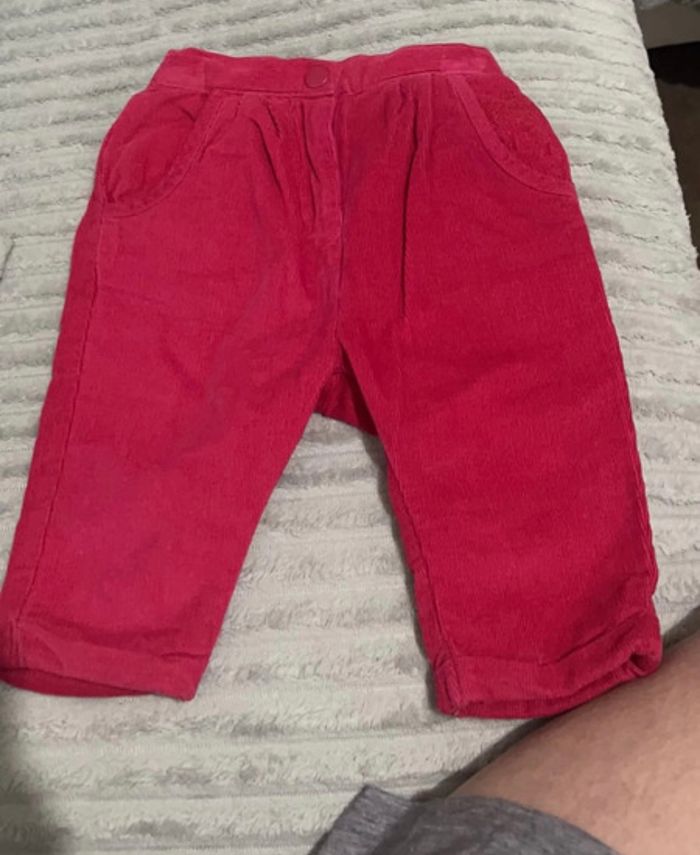 Pantalon velours fille 6 mois