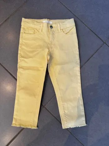 Pantalon / Jean 7/8 - Kiabi - Denim - Skinny - Jaune clair - 6ans