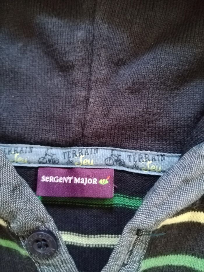 Pull fin à capuche rayé 2 ans - photo numéro 4