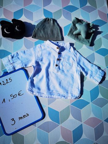 D1225 - tee-shirt garçon 3mois