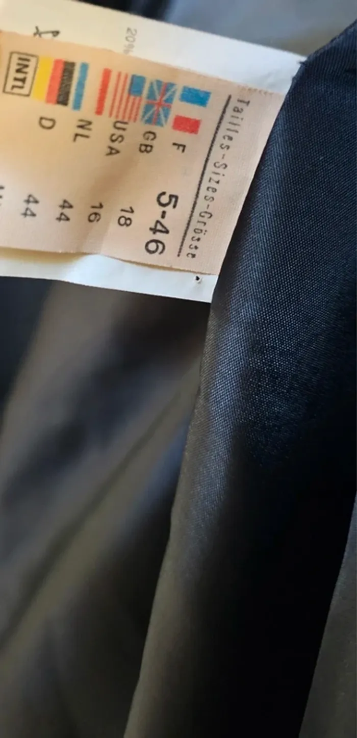 Manteau Caban Laine Saint James Taille 46 - photo numéro 8