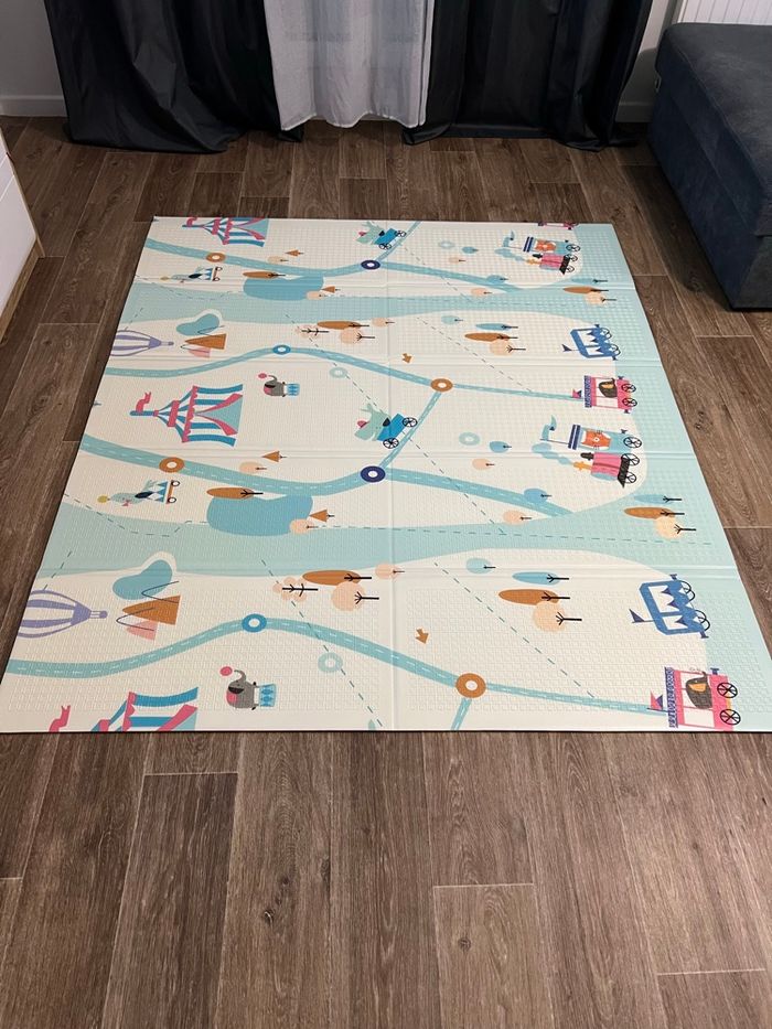 Tapis de jeu pliable réversible bébé neuf - photo numéro 2