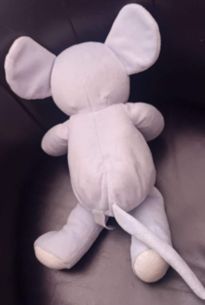 Peluche/Doudou d'activités souris  toute douce vintage - photo numéro 3