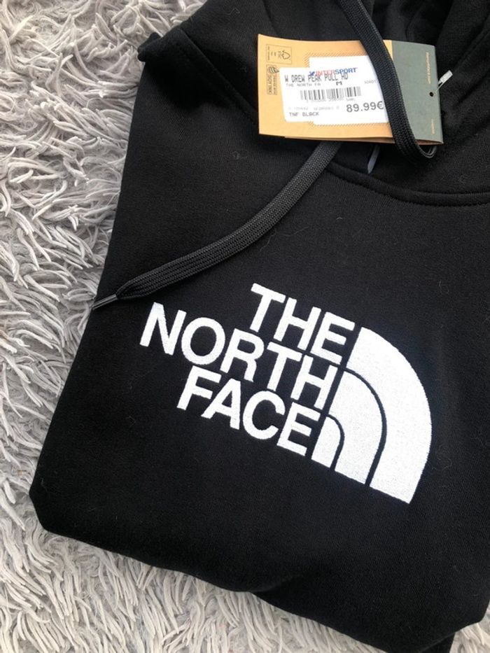 Sweat à capuche noir brodé - The North Face - photo numéro 3
