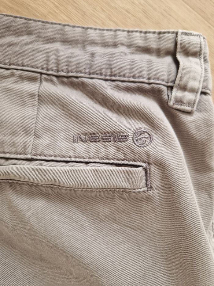 ​Pantalon Chino Droit Inesis (Golf) - Gris clair - Taille 40 - photo numéro 3