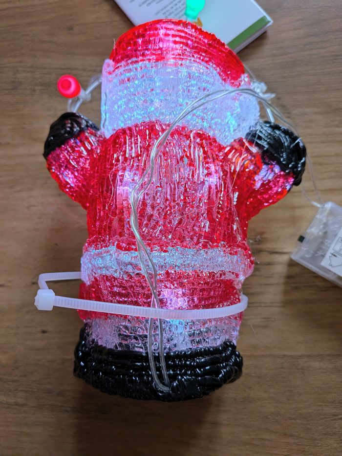 Bonhomme père noel lumineux a led Neuf - photo numéro 2