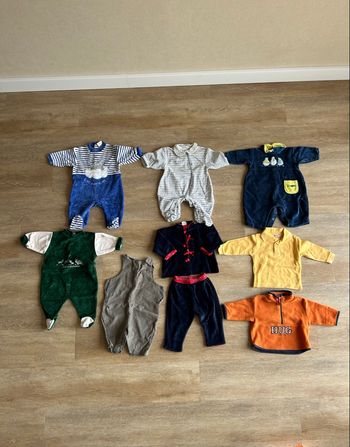 Lot vêtements bébé garçon 3 mois – Pyjamas, tenues, coton