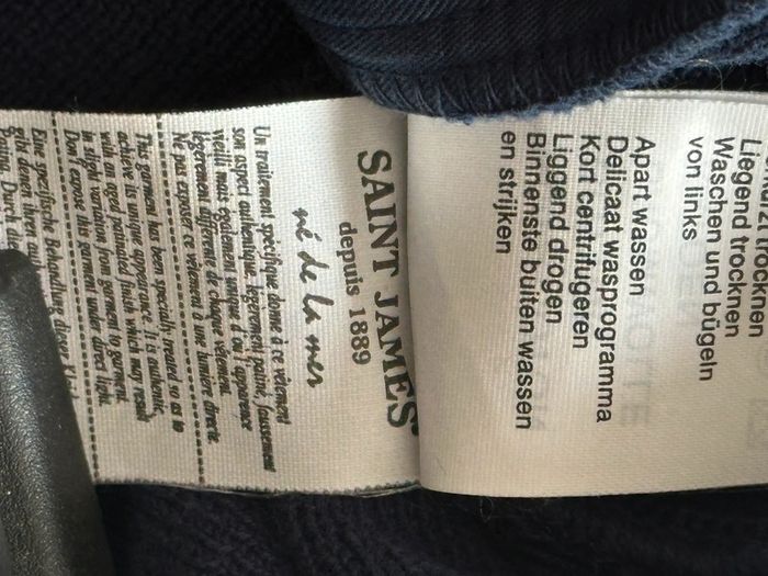 Veste gilet zippé Saint James - Taille M (48) - 100 % coton - Made in France - photo numéro 13